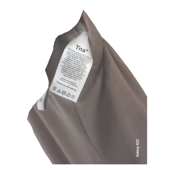 Tna Waffle Knit Butter Leggings, Taupe, Size Medium - Picture 9 of 11